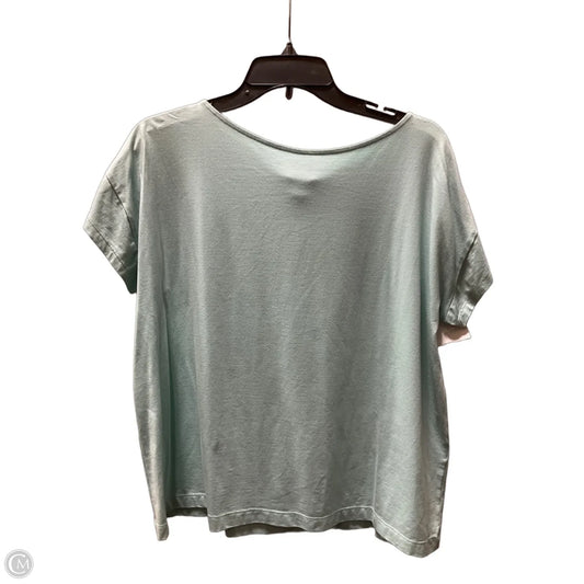 Top Short Sleeve Basic By J. Jill In Blue, Size: L