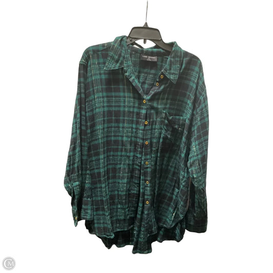 Top Long Sleeve By Lane Bryant In Plaid Pattern, Size: 3x
