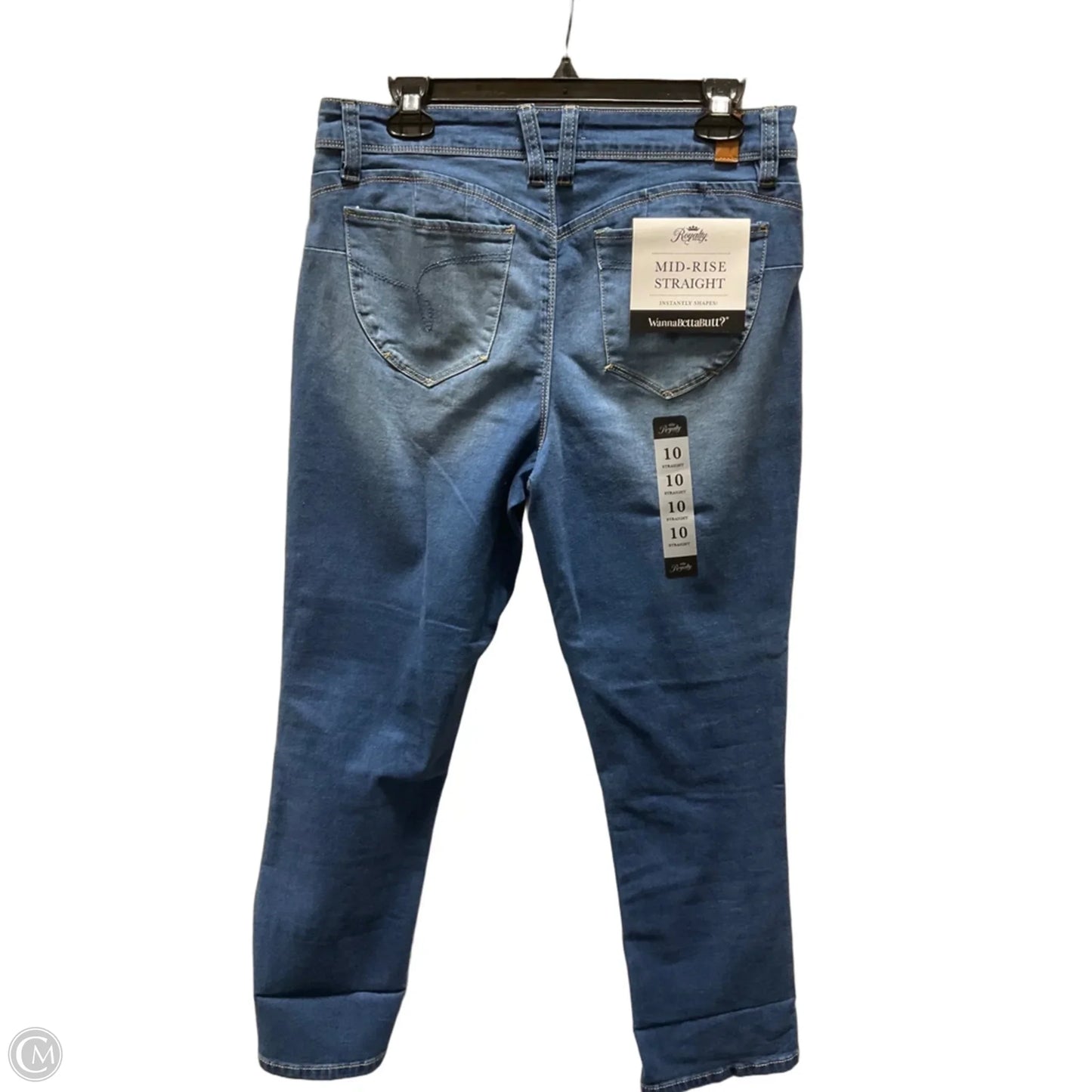 Jeans Straight By Royalty In Blue Denim, Size: 10