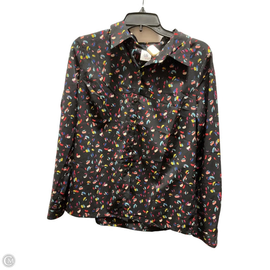Blouse Long Sleeve By Cabi In Multi-colored, Size: S