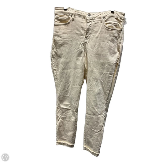 Jeans Skinny By Not Your Daughters Jeans In Yellow Denim, Size: 12