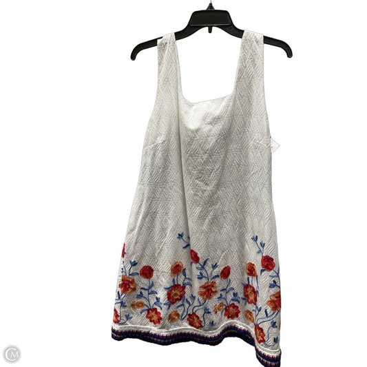 Dress Casual Midi By Tahari In White, Size: Xl