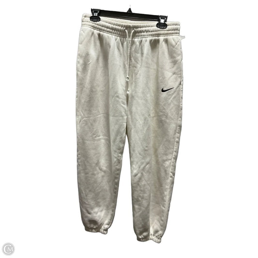 Athletic Pants By Nike Apparel In White, Size: M