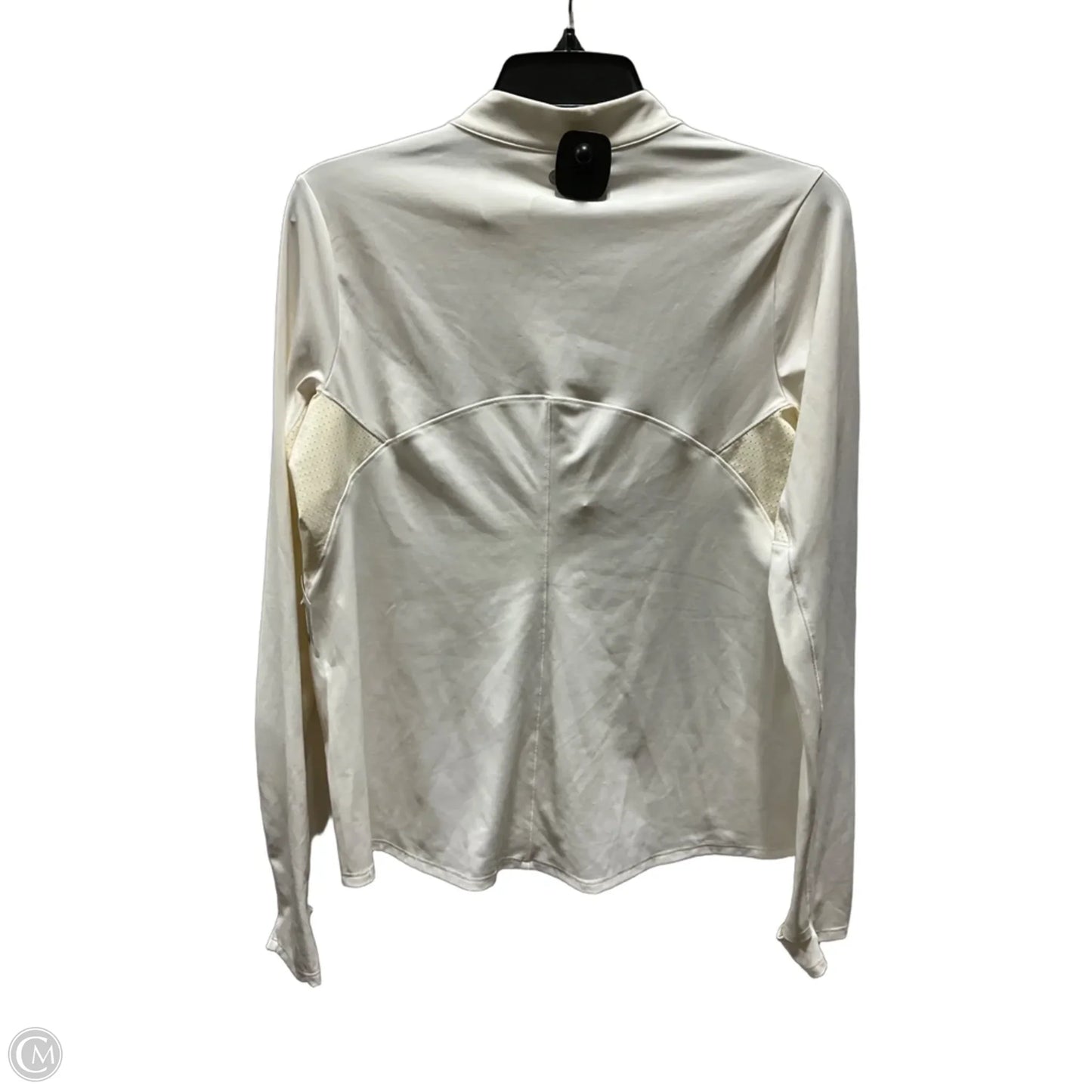 Athletic Top Long Sleeve Collar By Calia In Cream, Size: L