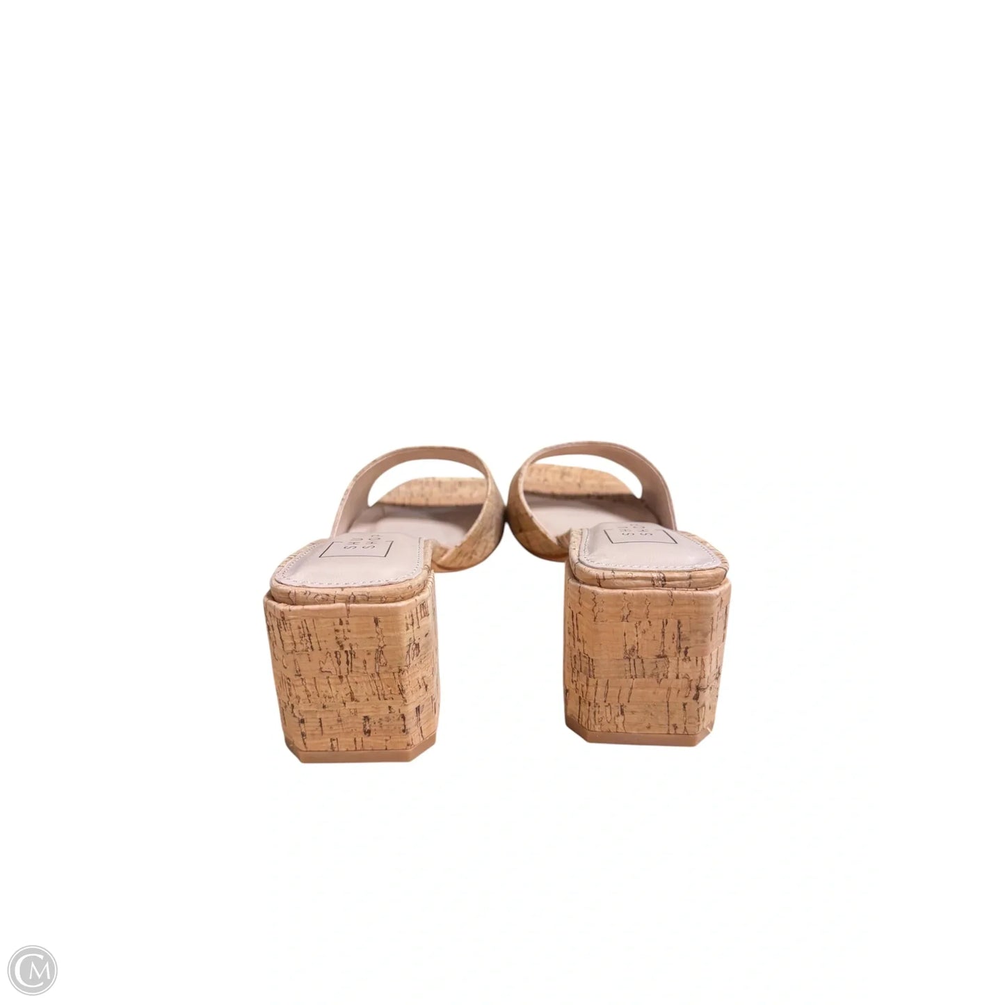 Sandals Heels Block By Shu Shop In Tan, Size: 6