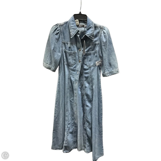 Dress Casual Midi By Cma In Blue Denim, Size: 6
