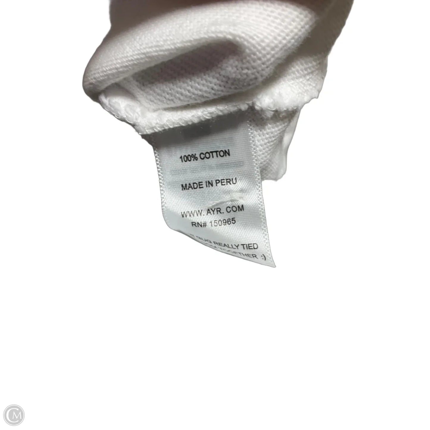 Top Long Sleeve By Cmc In White, Size: S