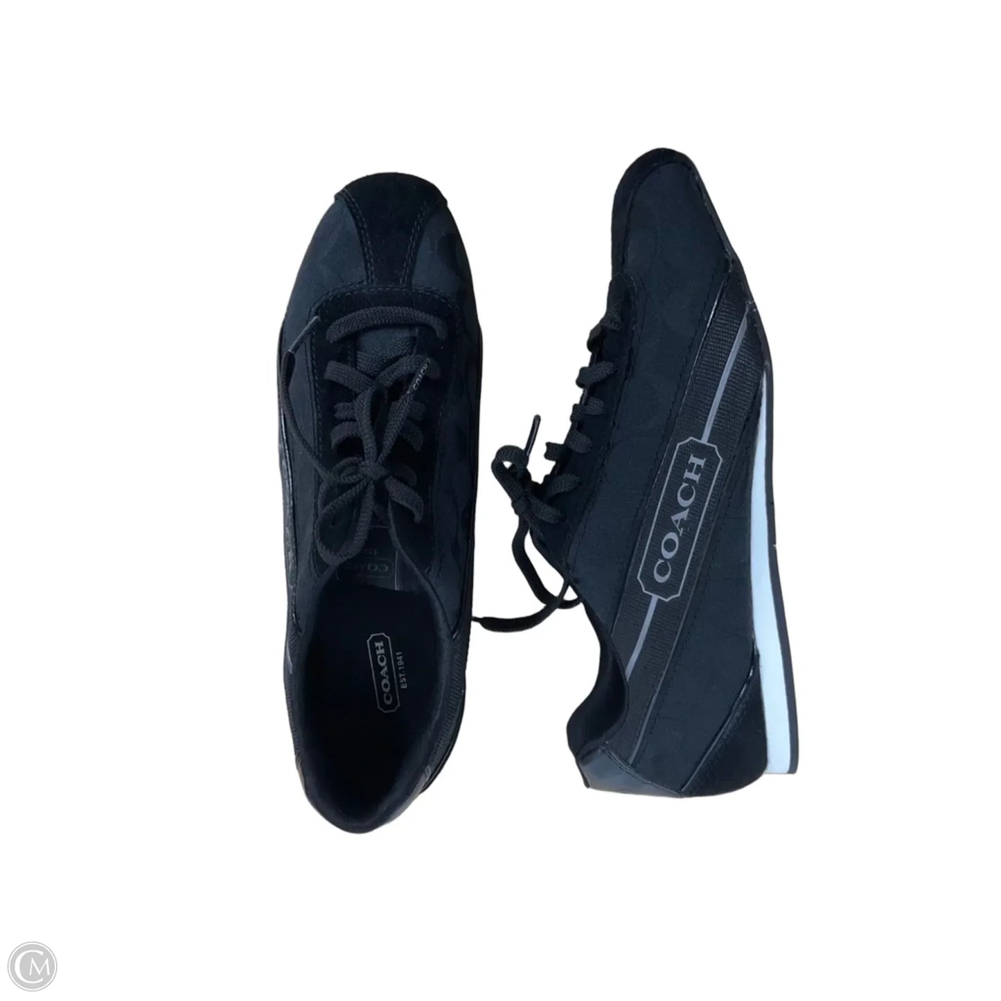 Shoes Designer By Coach In Black, Size: 10