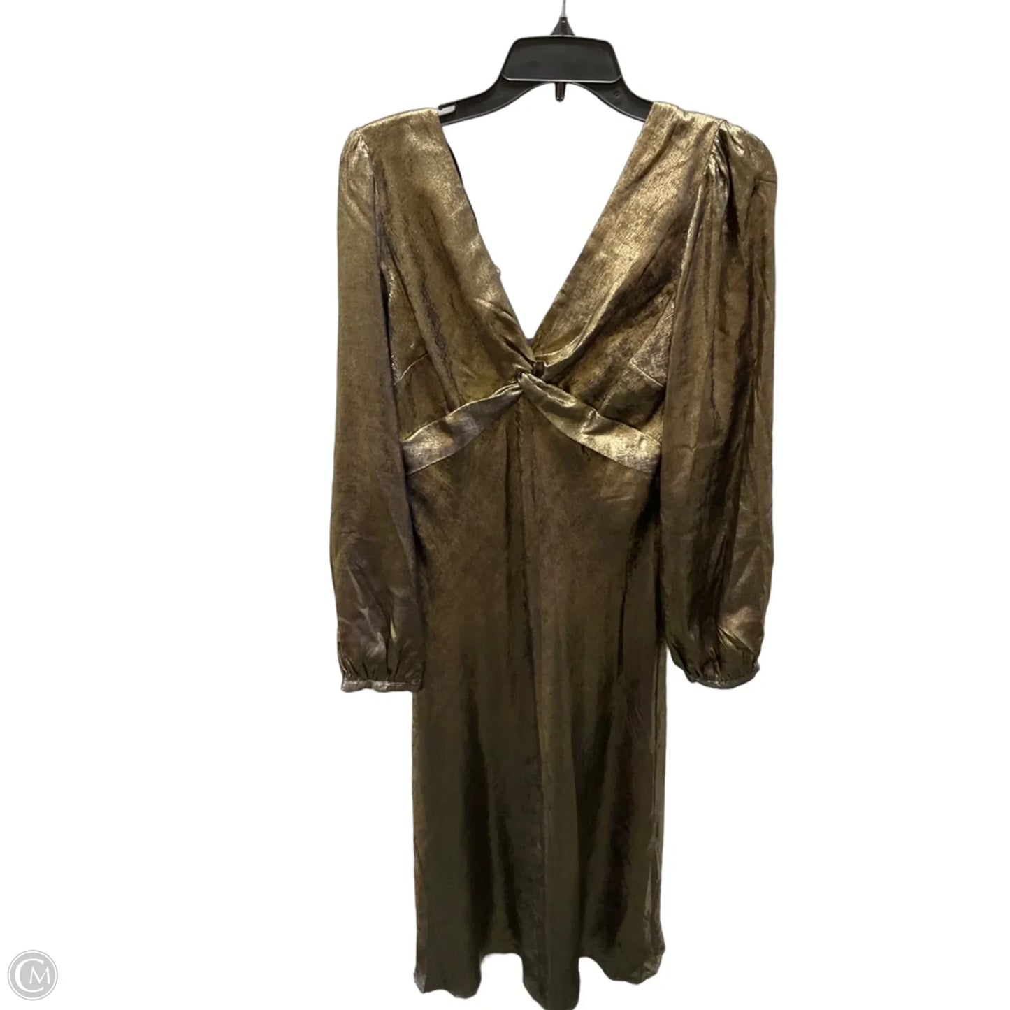 Dress Party Midi By Cmb In Gold, Size: M