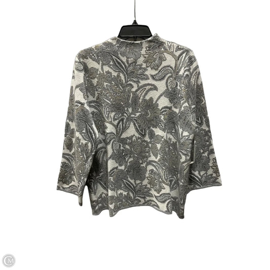 Top Long Sleeve By Chicos In Grey, Size: L