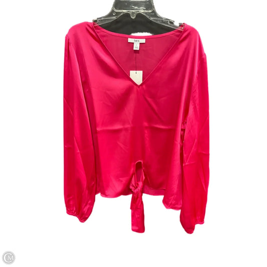 Top Long Sleeve By Bar Iii In Pink, Size: L