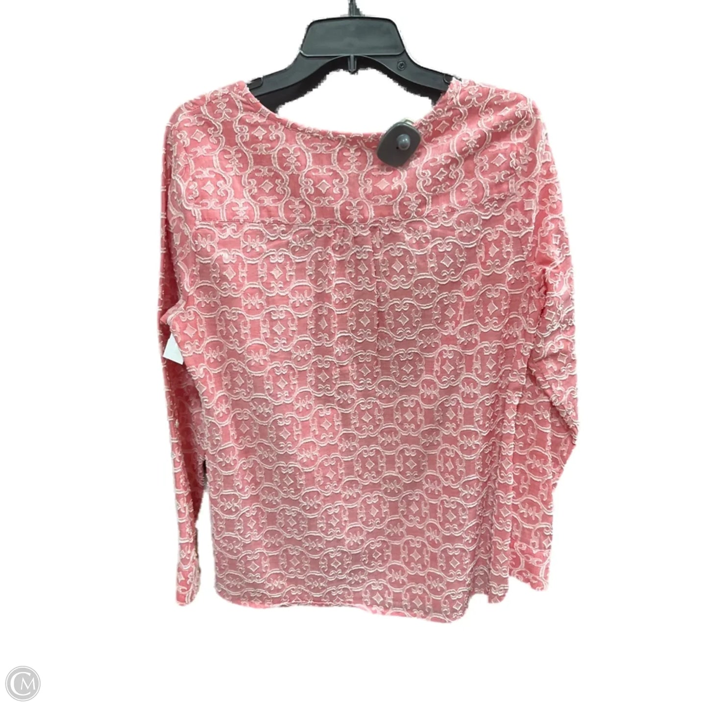 Top Long Sleeve By Croft And Barrow In Pink, Size: M