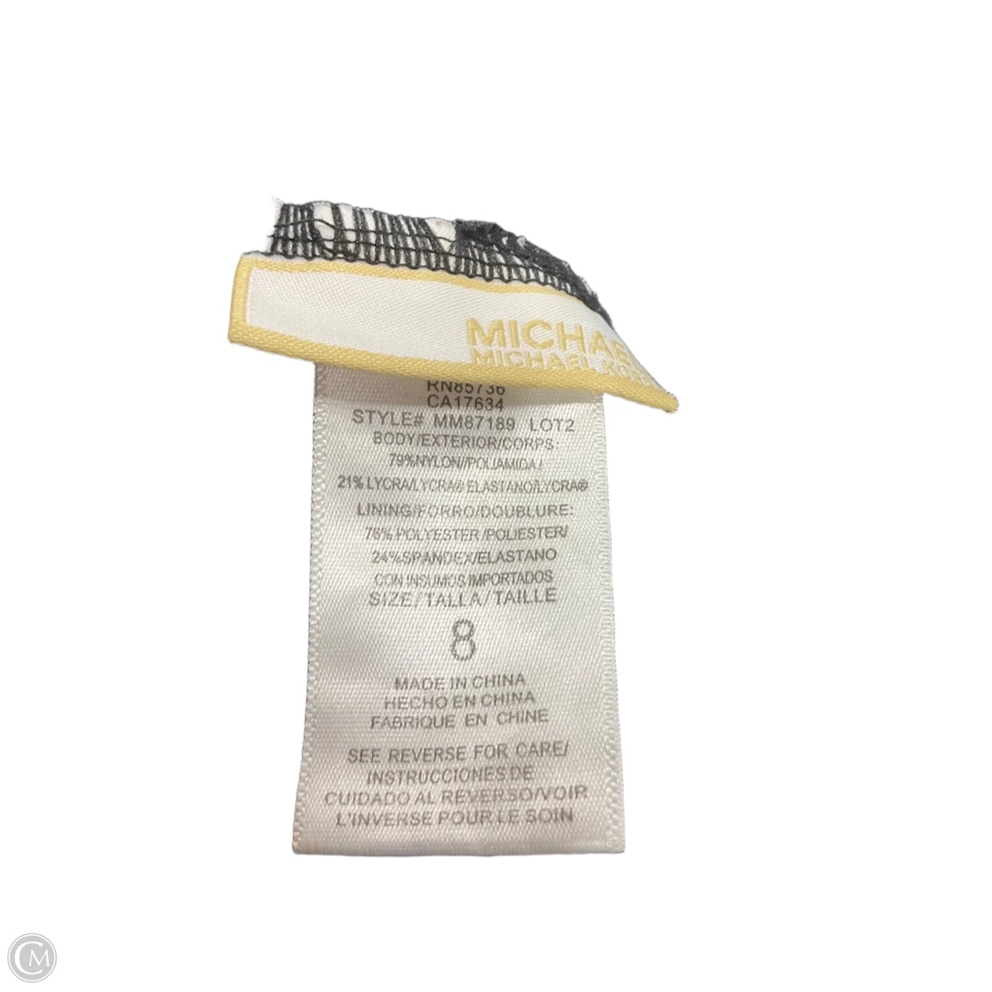 Swimsuit By Michael By Michael Kors In Black, Size: 8