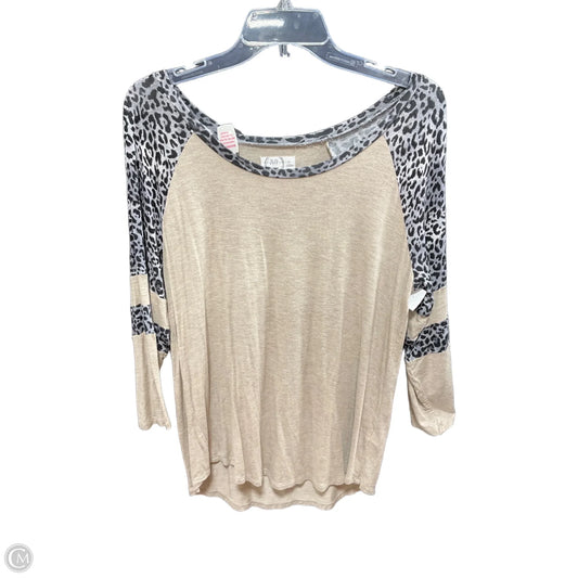 Top 3/4 Sleeve By Maurices In Animal Print, Size: M