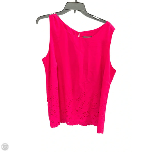 Top Sleeveless By Cynthia Rowley In Pink, Size: 1x