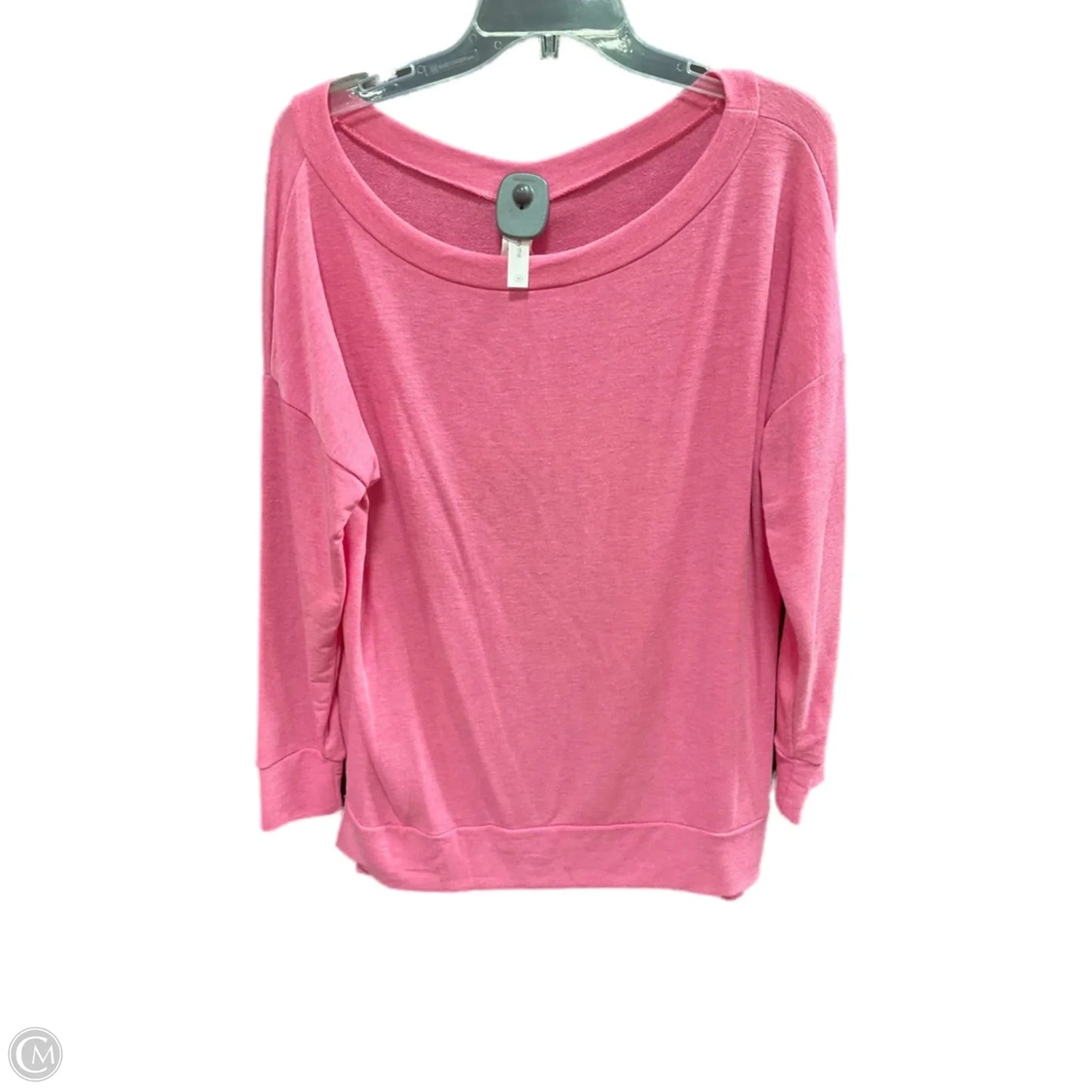 Top Long Sleeve Basic By Honeyme In Pink, Size: M