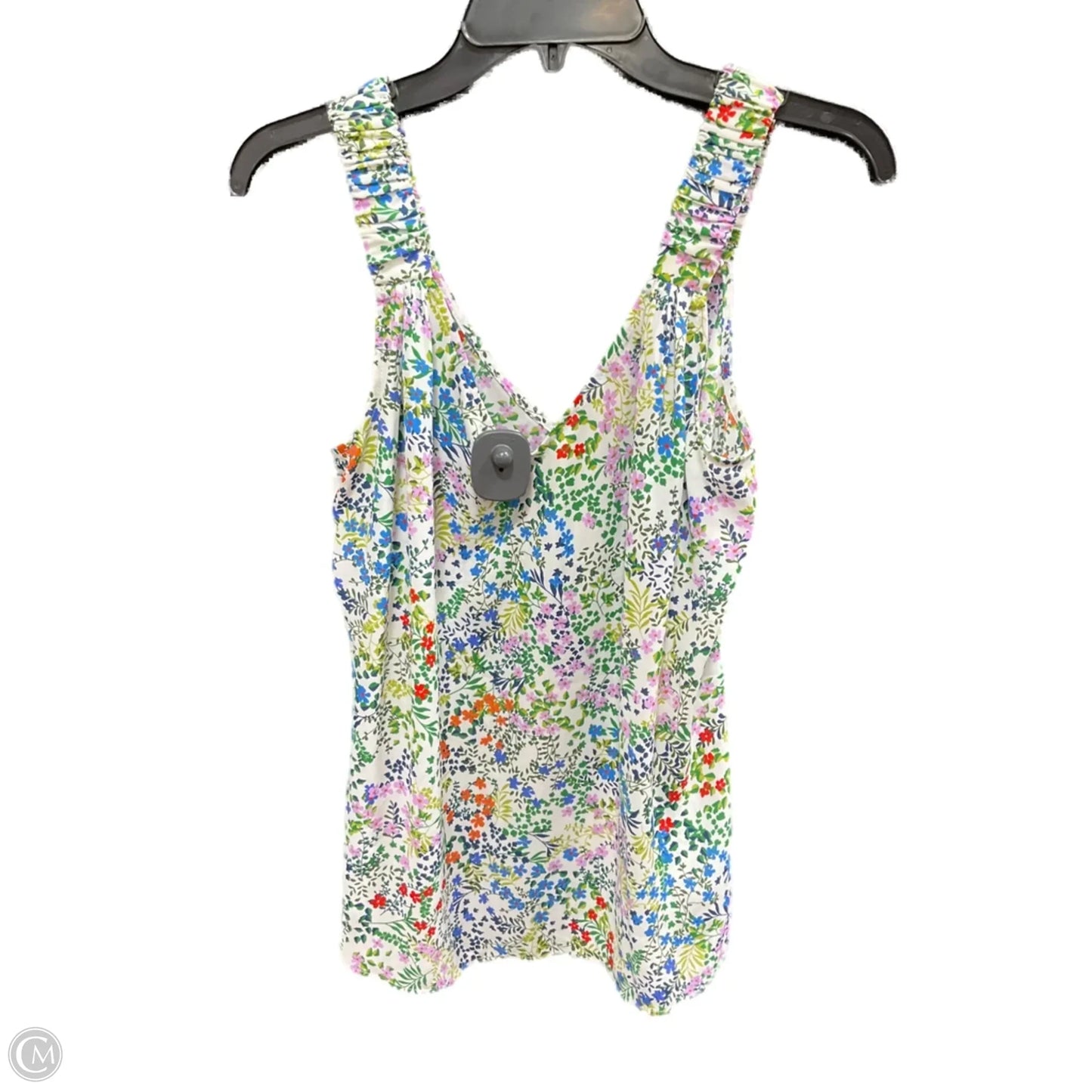 Top Sleeveless By Cabi In Geometric Pattern, Size: S