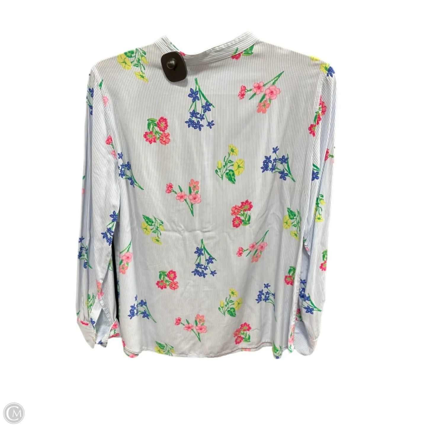 Top Long Sleeve By Talbots In Striped Pattern, Size: S