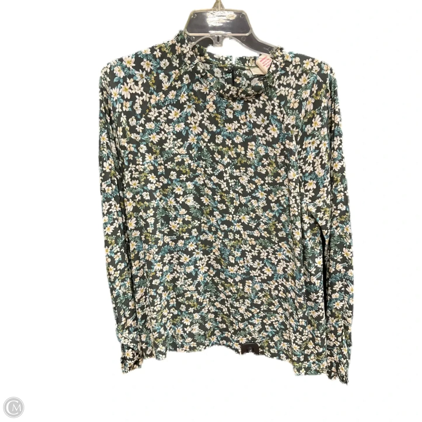 Top Long Sleeve By Loft In Green, Size: M