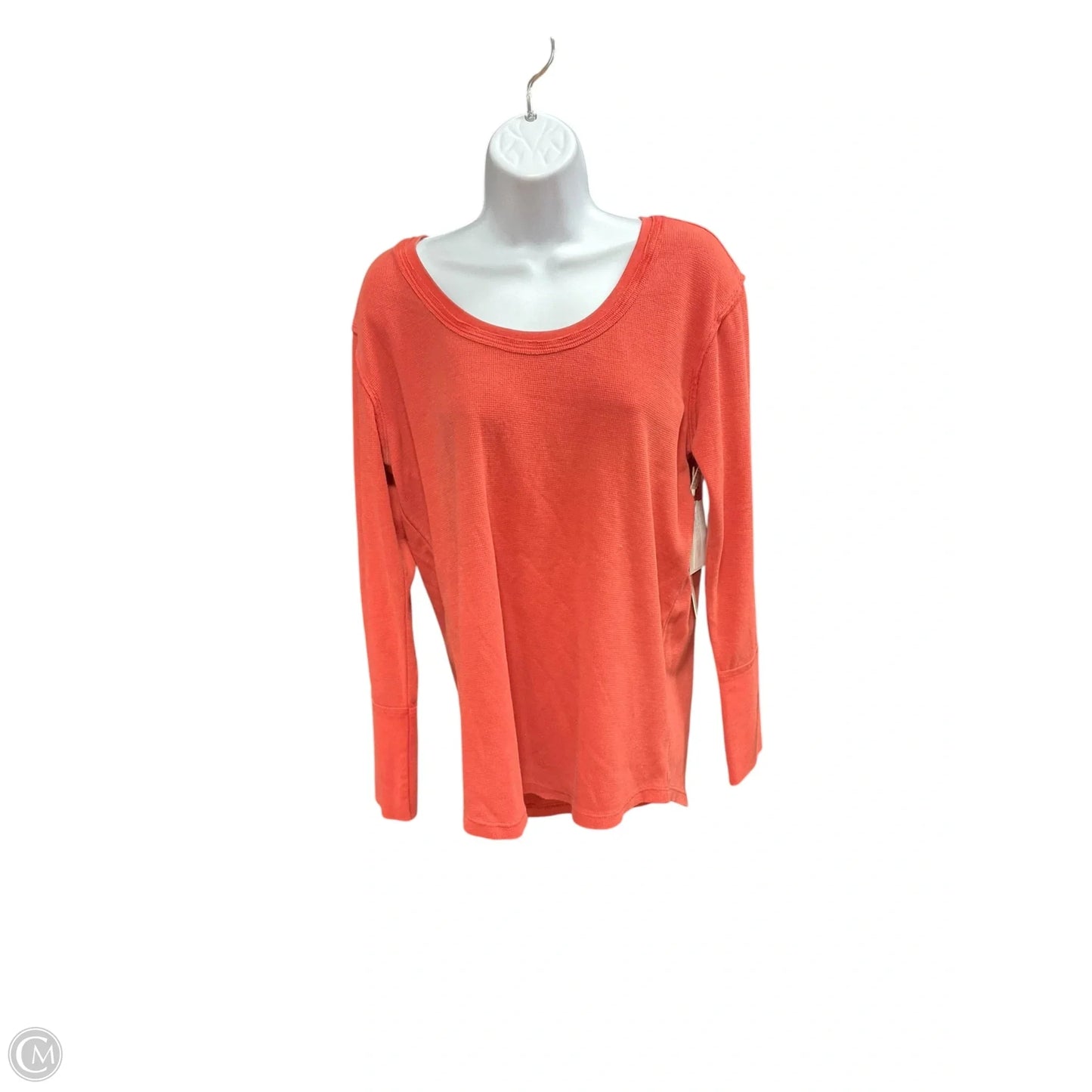 Top Long Sleeve By Caslon In Orange, Size: M