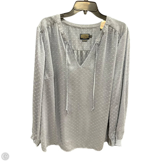 Top Long Sleeve By Pendleton In Blue, Size: 2x