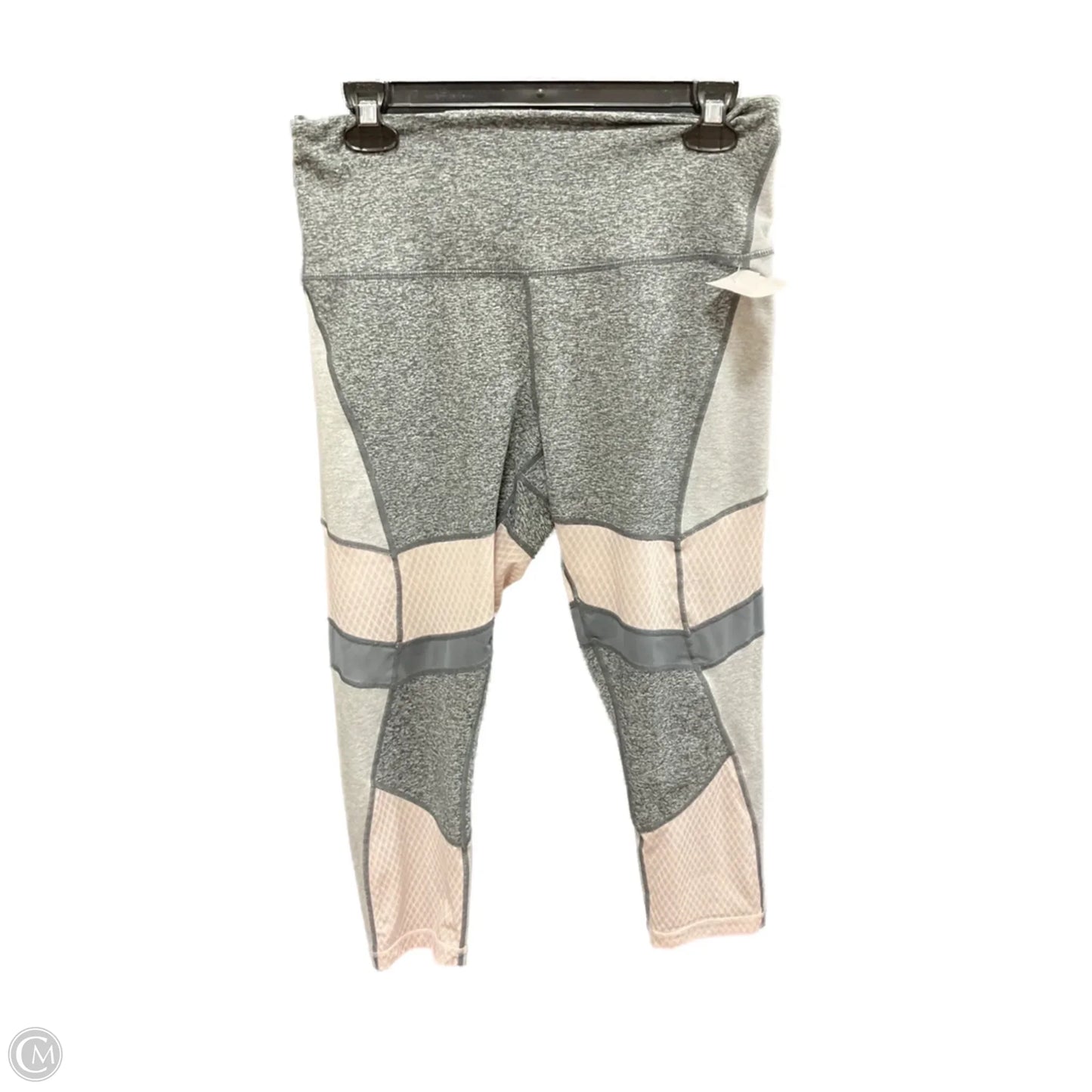 Athletic Leggings By Zella In Grey, Size: L