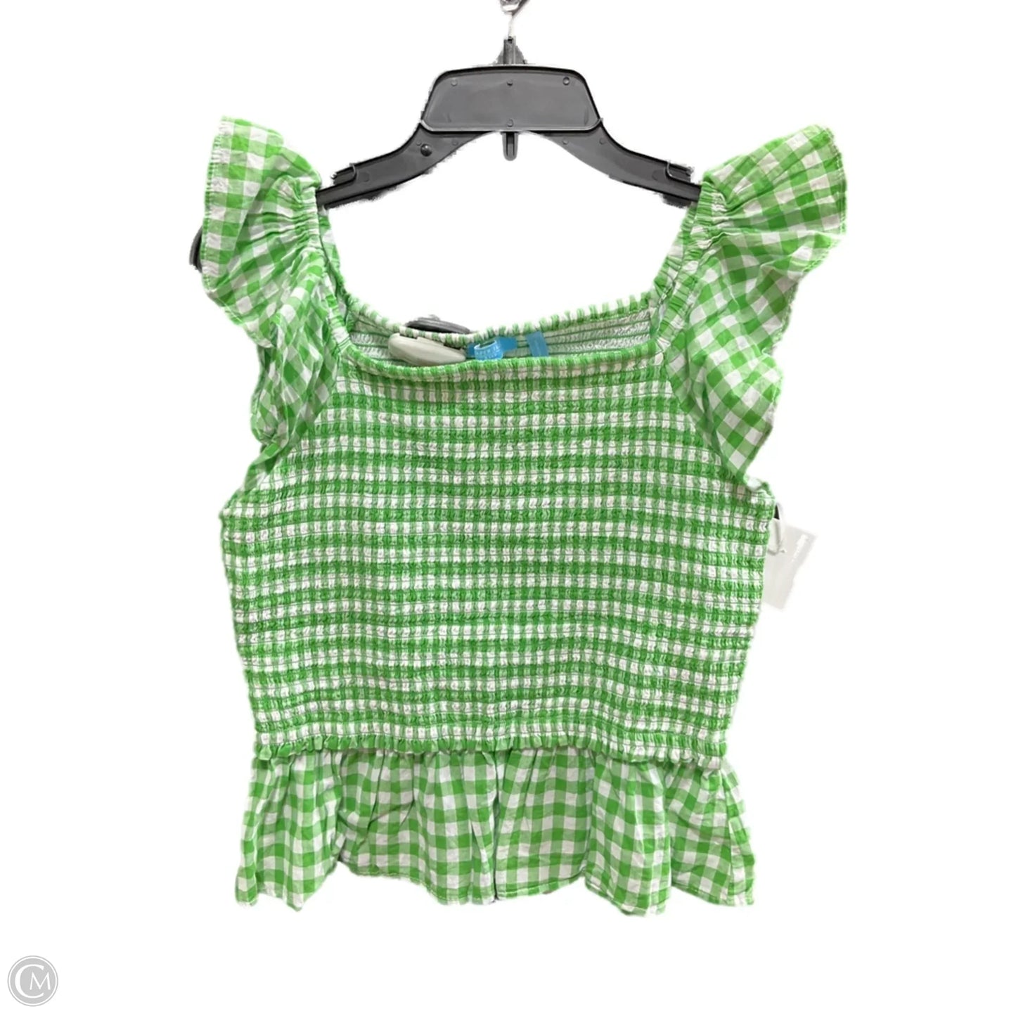 Top Sleeveless By Draper James In Checkered Pattern, Size: L