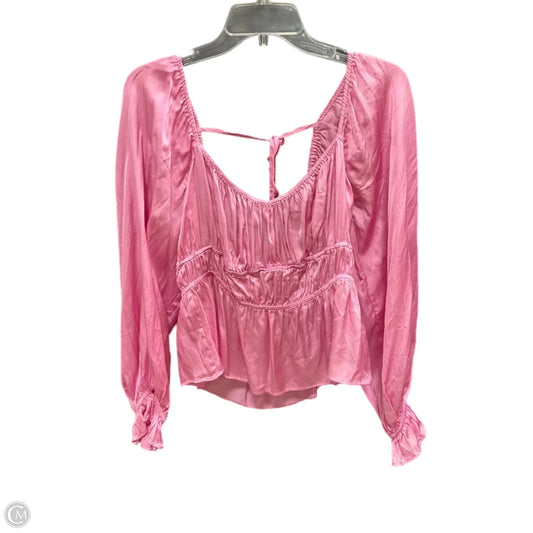 Top Long Sleeve By Lucy Paris In Purple, Size: L