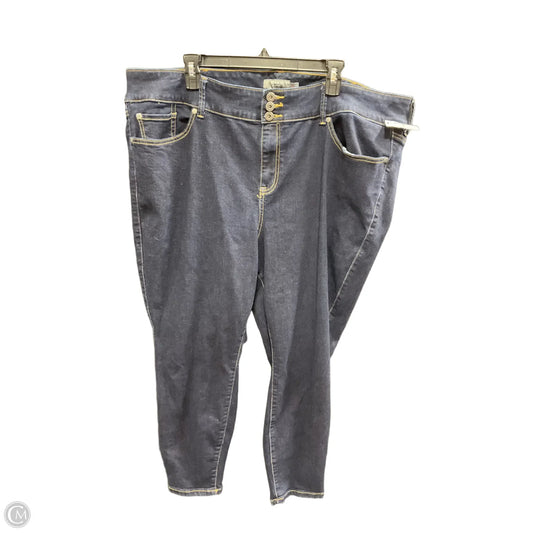 Jeans Straight By Torrid In Blue Denim, Size: 26