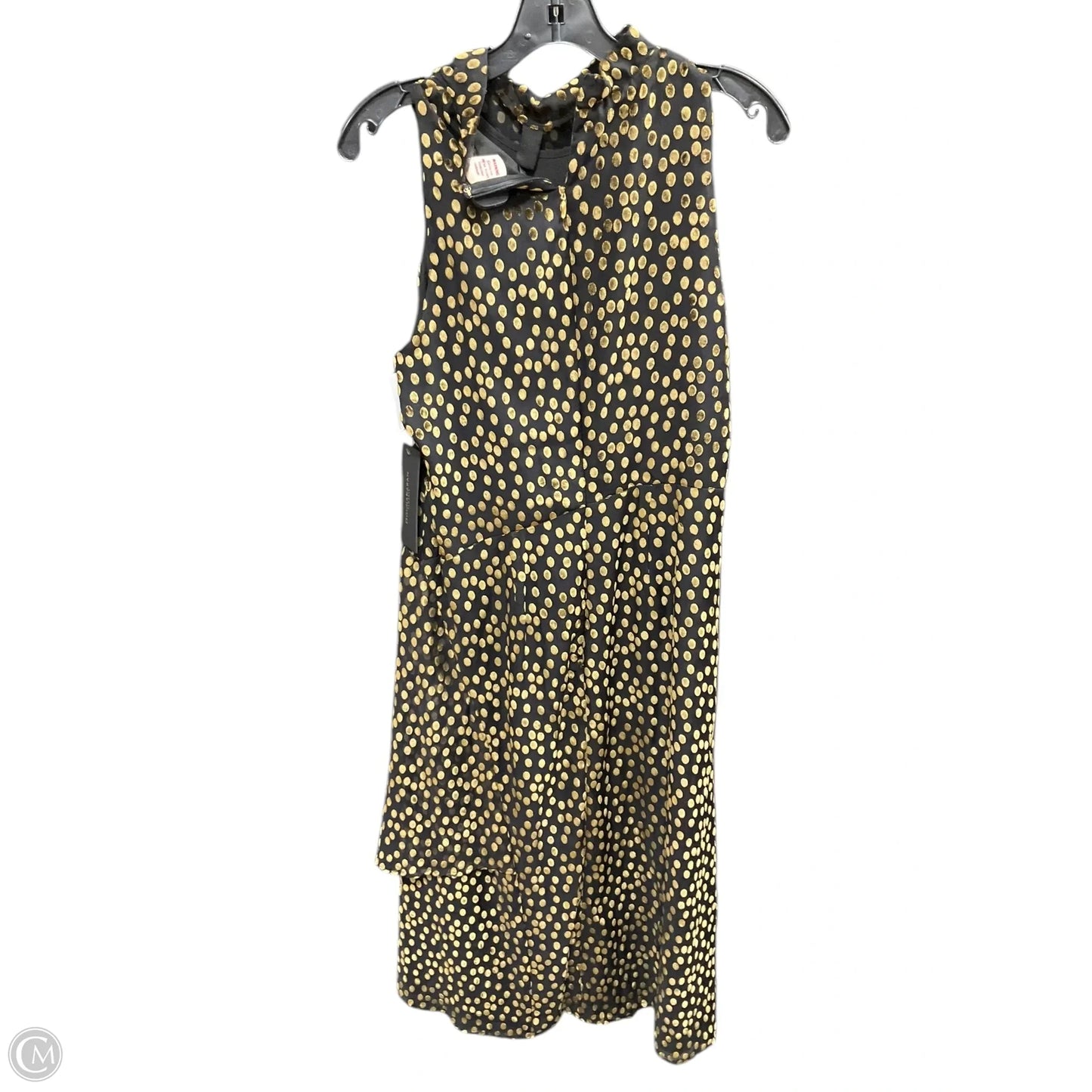 Dress Casual Midi By Donna Karan In Polkadot Pattern, Size: 8