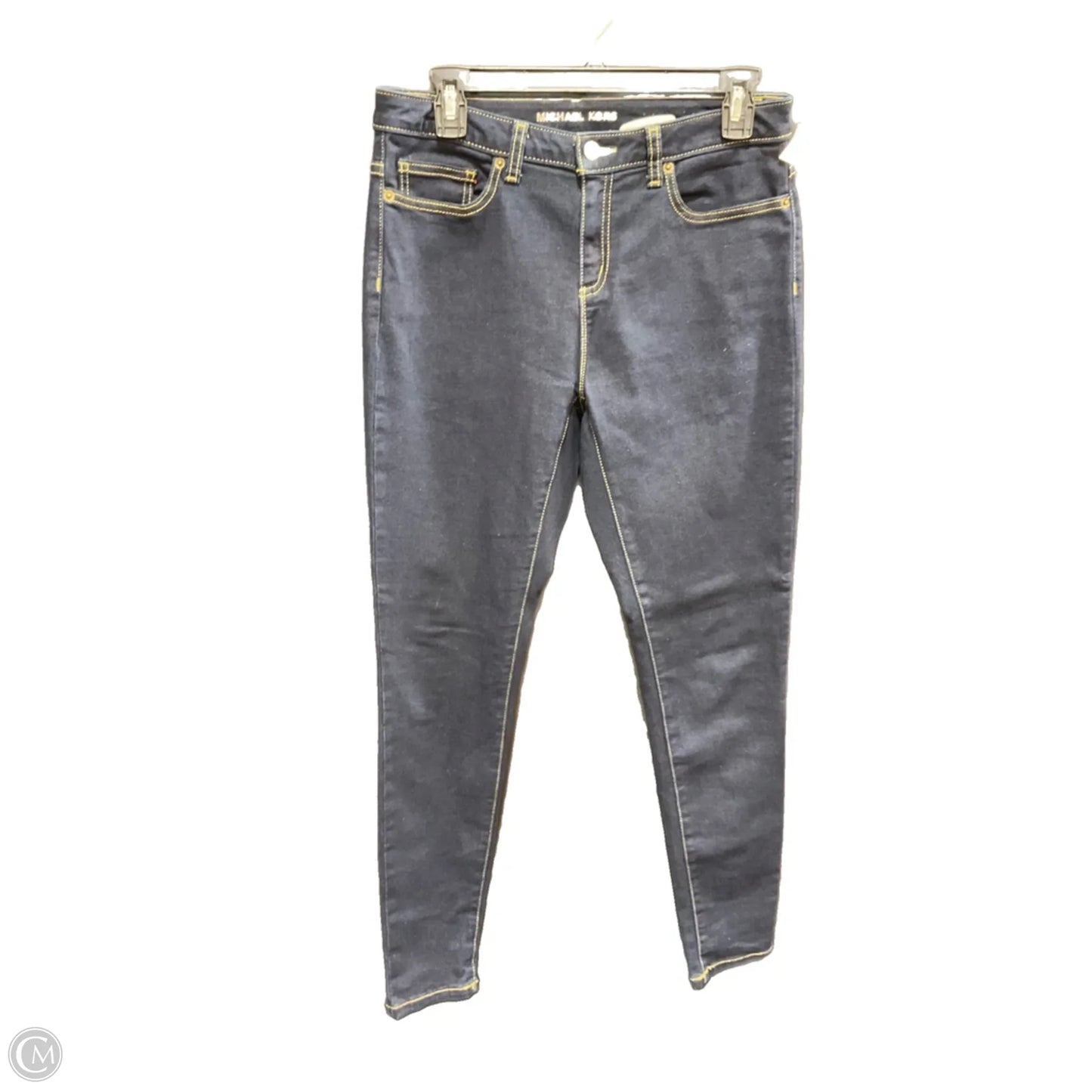 Jeans Skinny By Michael By Michael Kors In Blue Denim, Size: 4