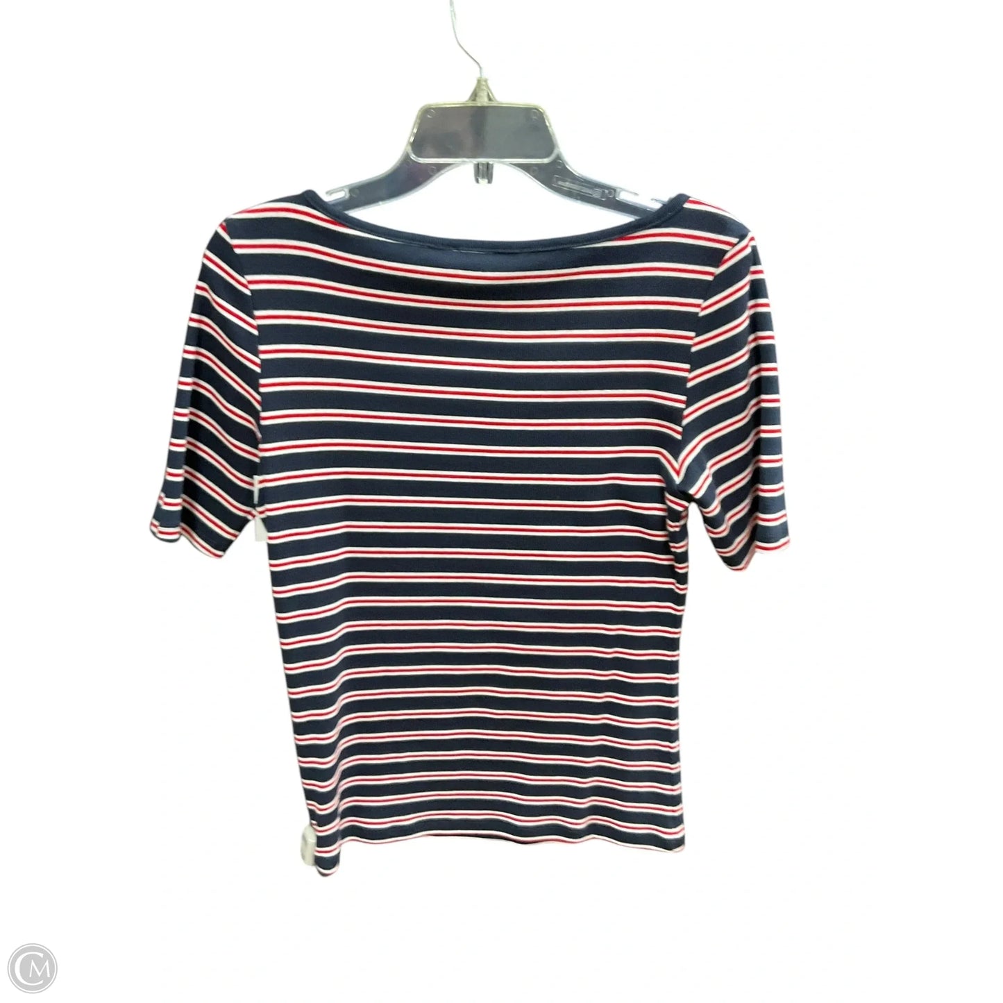 Top Short Sleeve By Tommy Hilfiger In Striped Pattern, Size: S