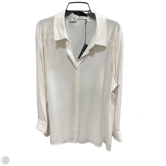 Blouse Long Sleeve By Cma In White, Size: 2x