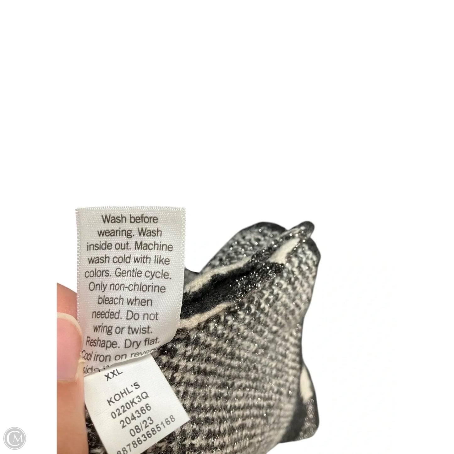 Cardigan By Nine West In Black & Cream, Size: Xxl