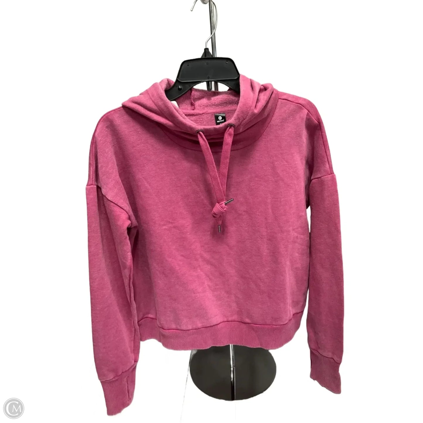 Athletic Sweatshirt Hoodie By 90 Degrees By Reflex In Pink, Size: M