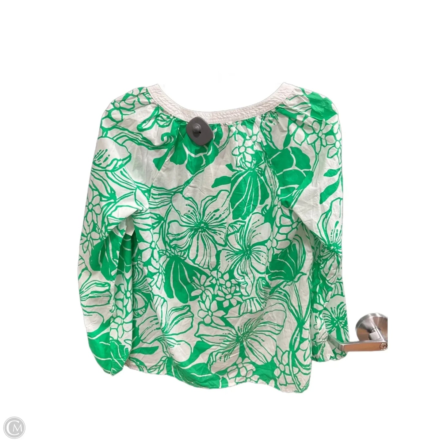 Top Long Sleeve Designer By Lilly Pulitzer In Green, Size: M