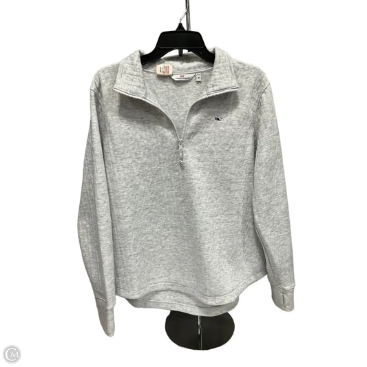 Top Long Sleeve By Vineyard Vines In Grey, Size: M