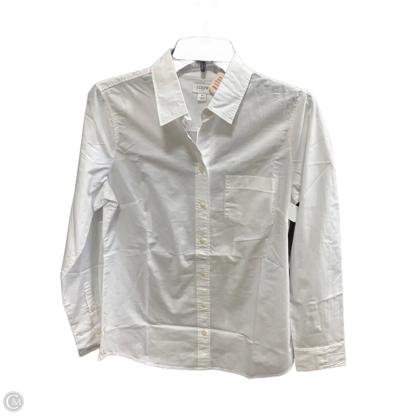 Blouse Long Sleeve By J. Crew In White, Size: S