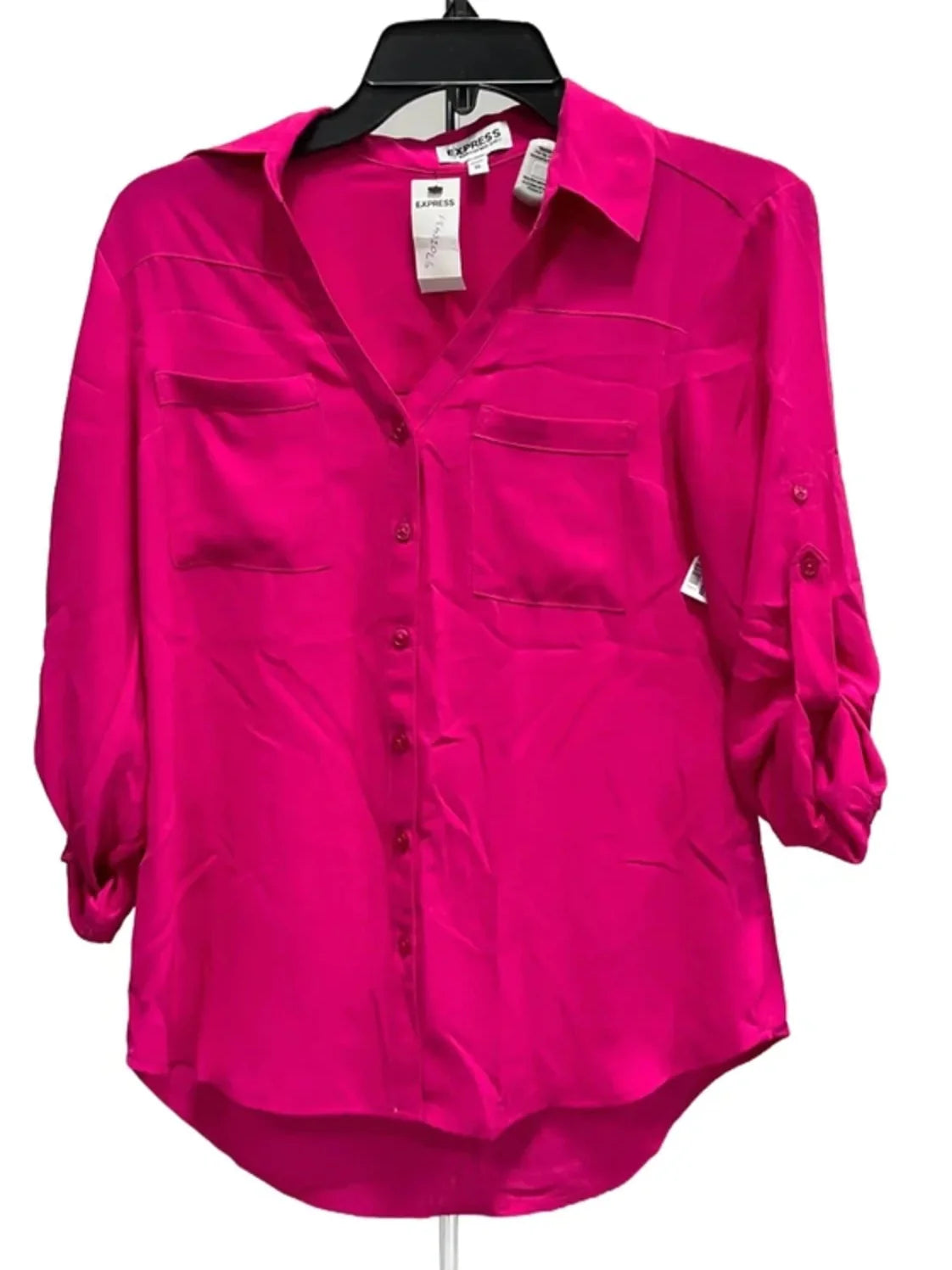 Blouse 3/4 Sleeve By J. Crew In Pink, Size: Xs