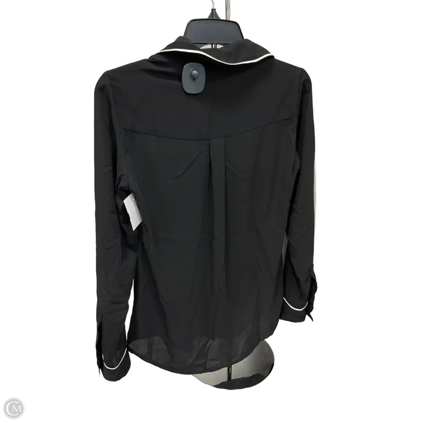 Blouse Long Sleeve By Express In Black, Size: Xs