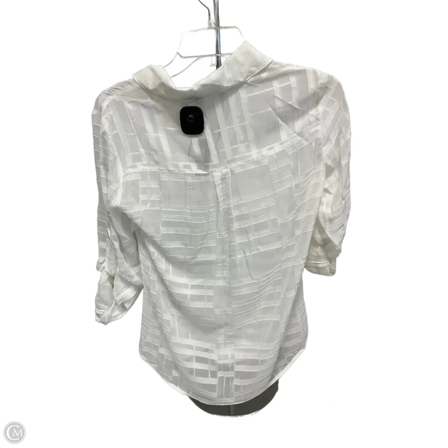 Blouse 3/4 Sleeve By Express In White, Size: Xs