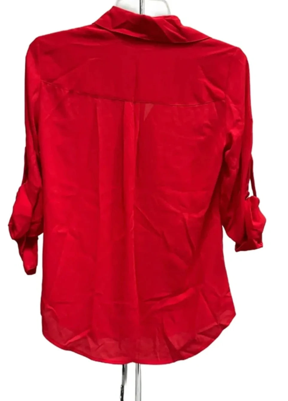 Blouse 3/4 Sleeve By Express In Red, Size: Xs