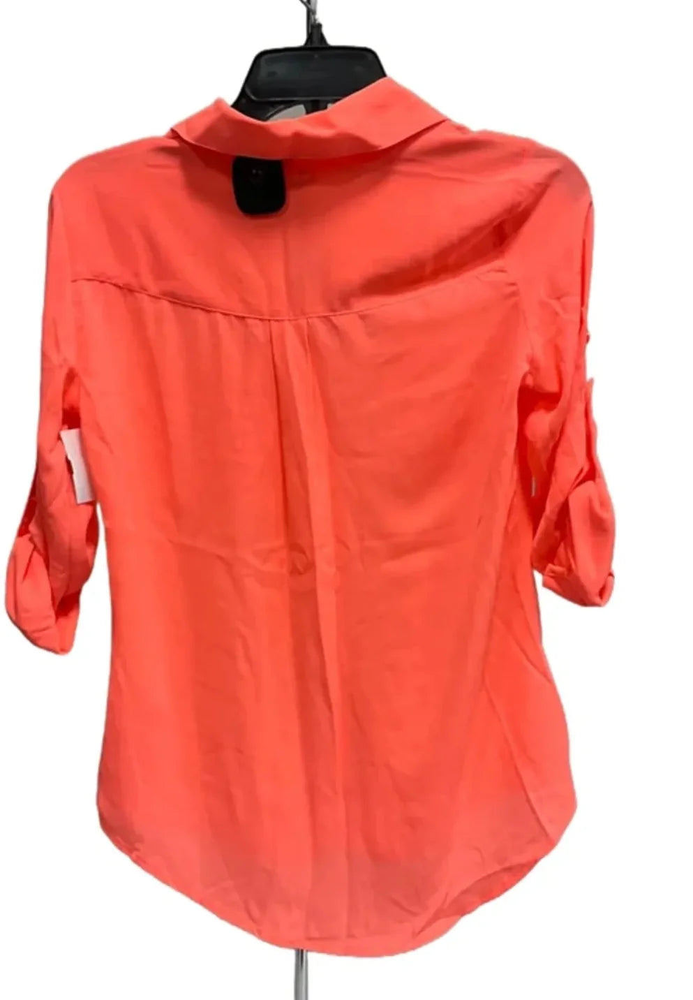 Blouse 3/4 Sleeve By Express In Orange, Size: Xs