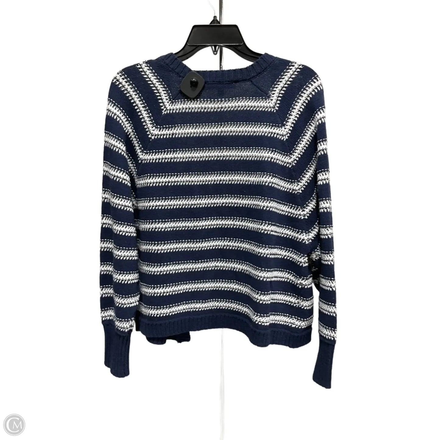 Cardigan By C And C In Blue & White, Size: Xs