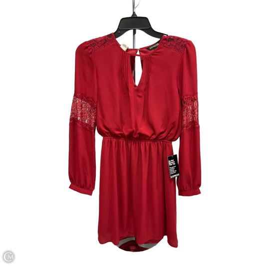 Dress Party Short By Express In Red, Size: Xs