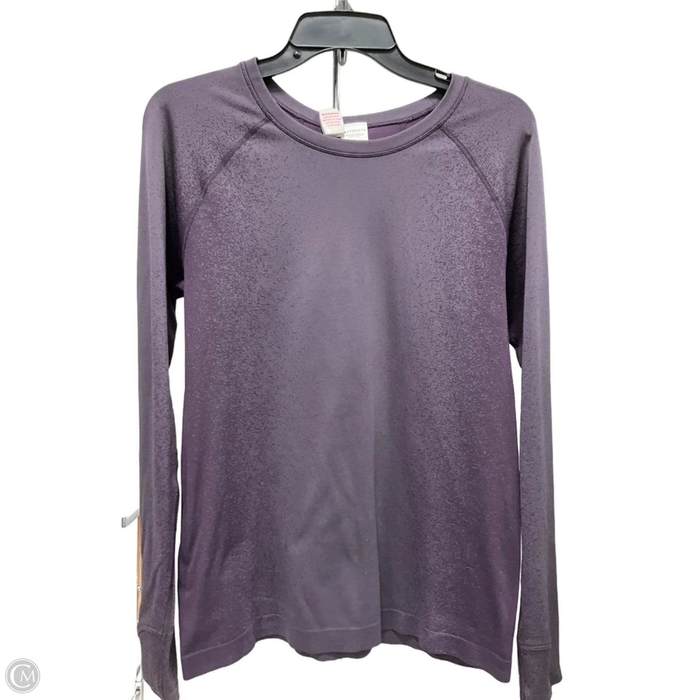 Athletic Top Long Sleeve Crewneck By Athleta In Purple, Size: L