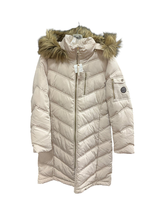 Coat Puffer & Quilted By Calvin Klein In Beige, Size: Sp