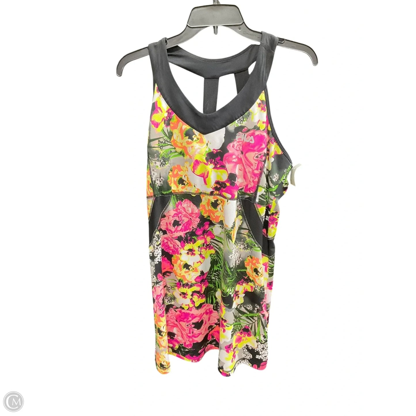 Athletic Dress By Fila In Floral Print, Size: L