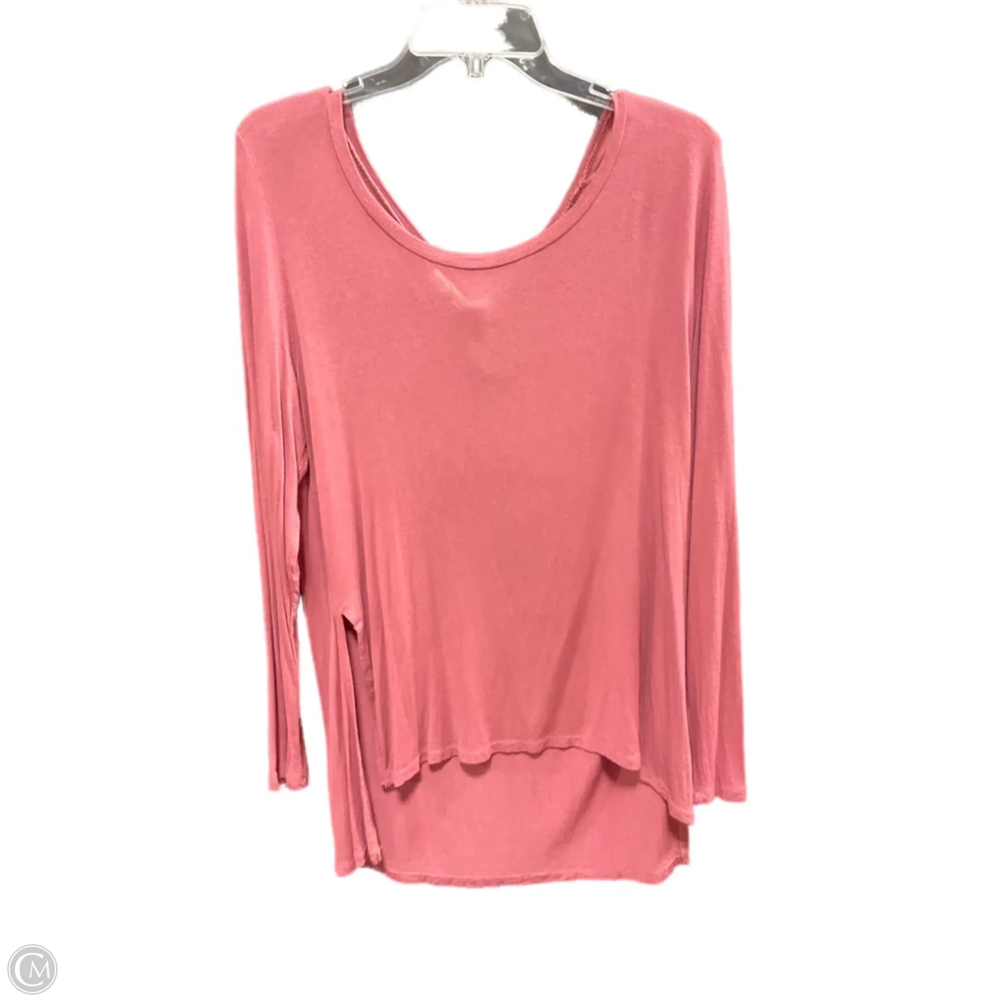 Top Long Sleeve By Cme In Pink, Size: Xl