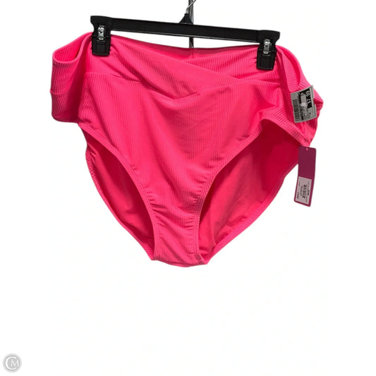 Swimsuit Bottom By Clothes Mentor In Pink, Size: 2x
